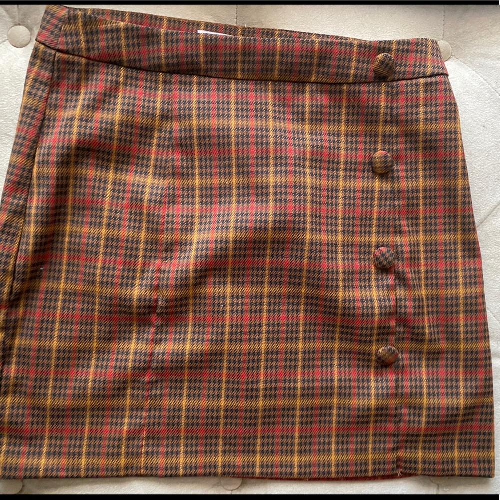 J.O.A PLAID CHECKERED SKIRT